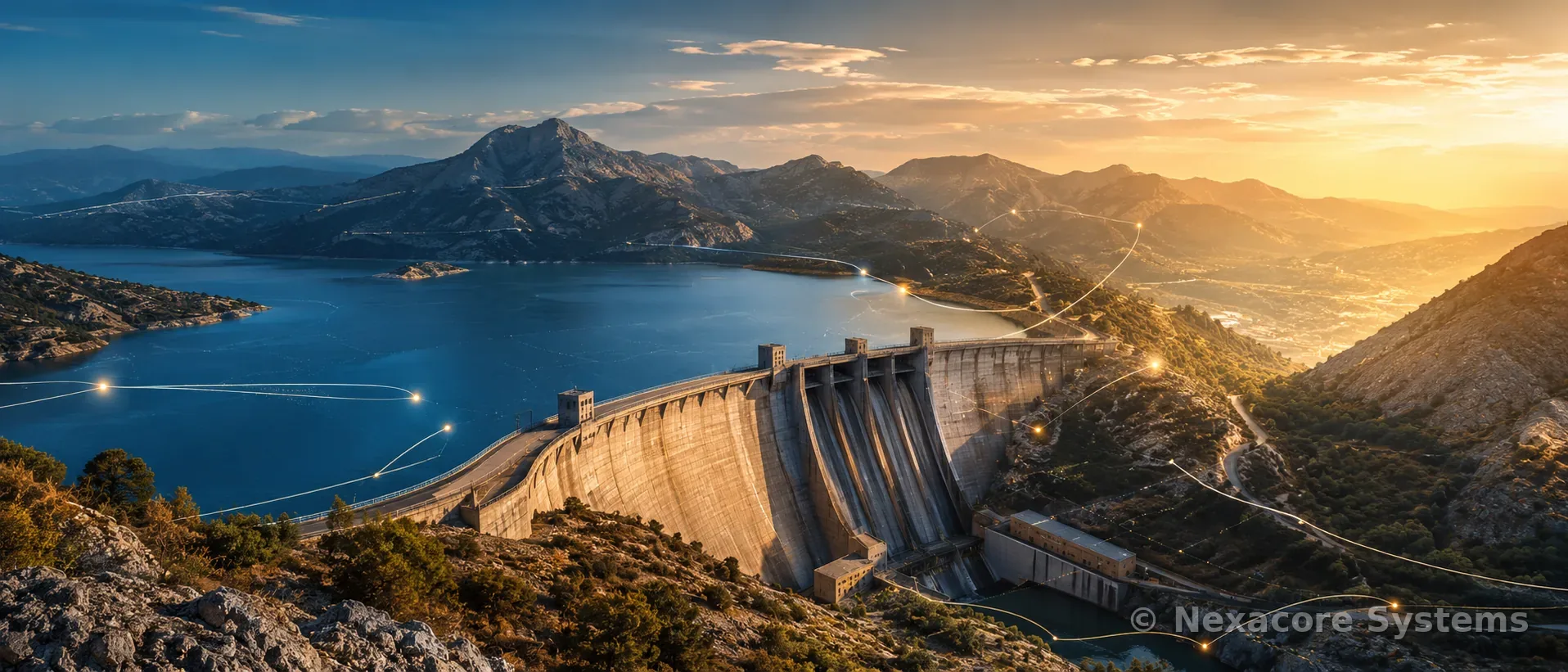 Barrage panoramique avec réseau de capteurs